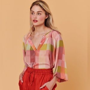 Tucker NYC The Classic Blouse
Pastel Plaid